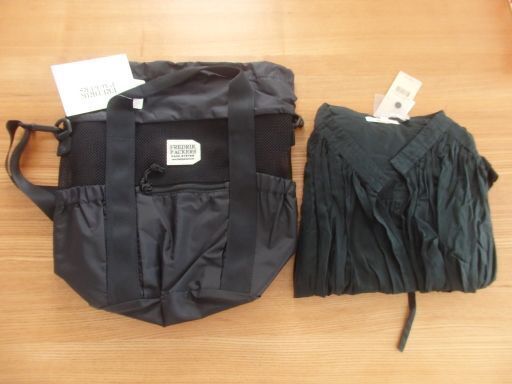 ポチった物と届いた物☆fredrik packers 2WAY巾着バッグレポ